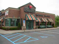 HANDICAP signage in parking lot by Superior Line Striping